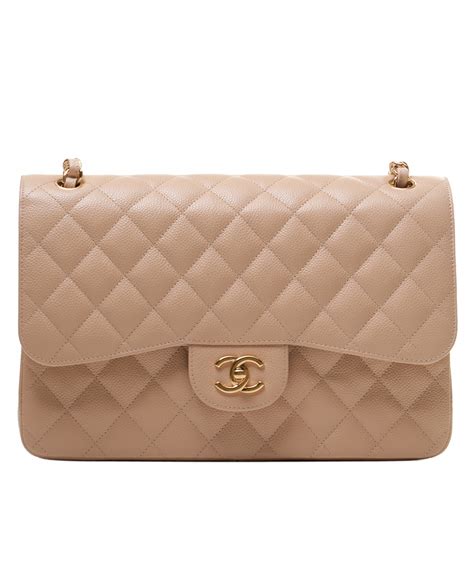 chanel classic flap beige color transfer|Chanel classic flap jumbo leather.